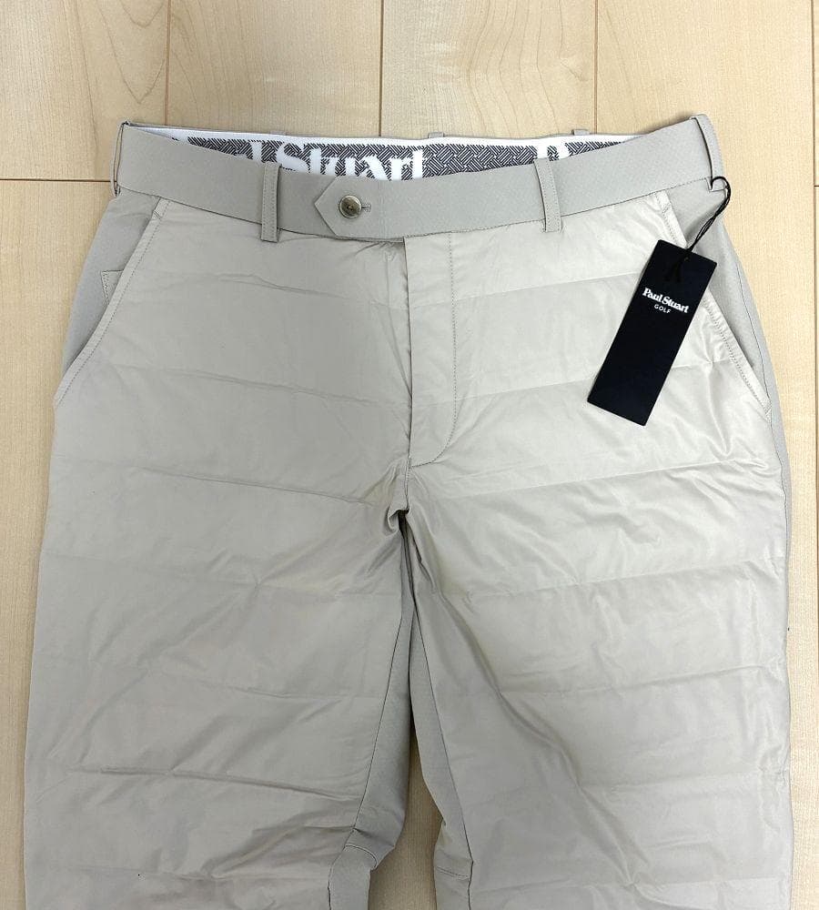 新品 ポールスチュアートゴルフ ダウンパディング ジョガーパンツ LL ベージュ