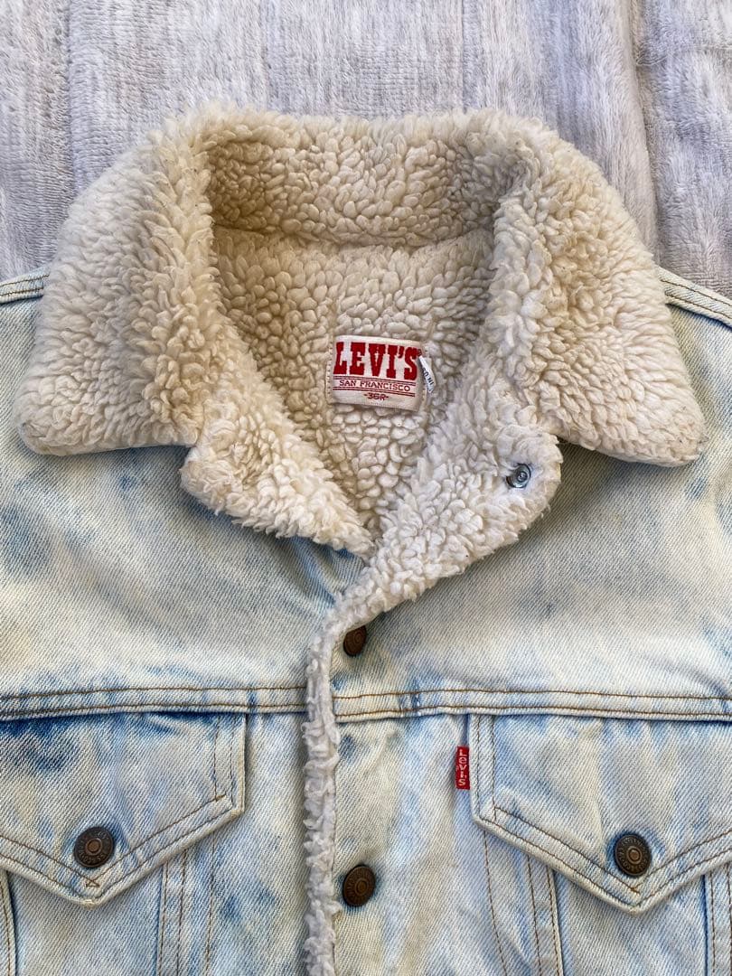 80s 90s USA製 Levi's リーバイス 短丈 ボアジャケット