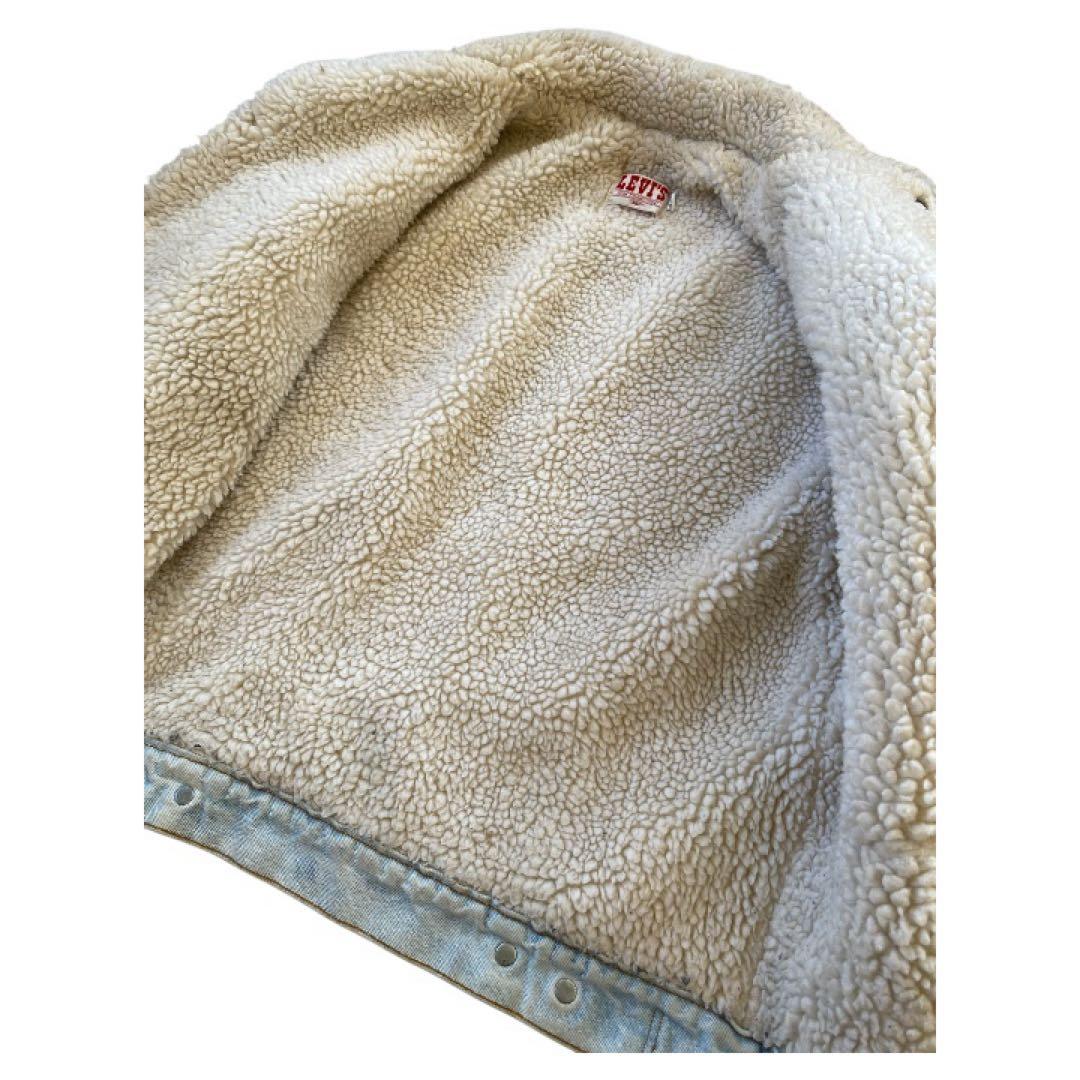 80s 90s USA製 Levi's リーバイス 短丈 ボアジャケット