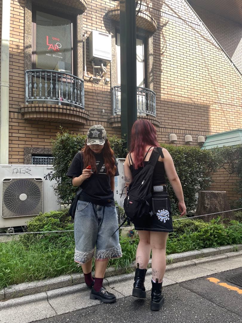 always do what you should do デニムミニスカート