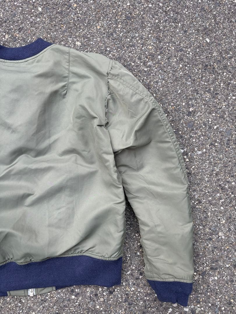 る*。様 90s schott MA-1 フライトジャケット USA製 Lサイズ