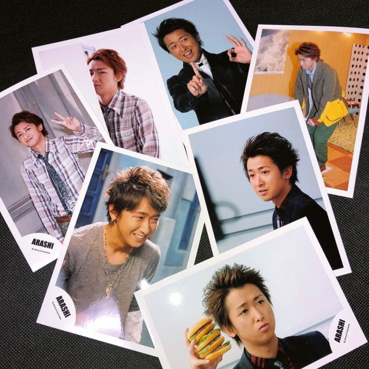 嵐 公式写真【大野智】7枚セット！おまけ付き - メルカリ