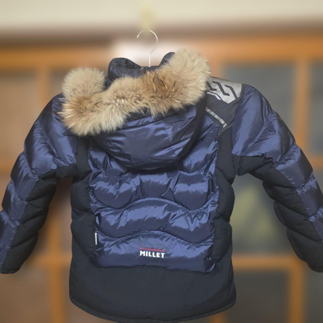 【美品】MILLET ミレー フードファーダウン メンズL 極暖 山ブランド