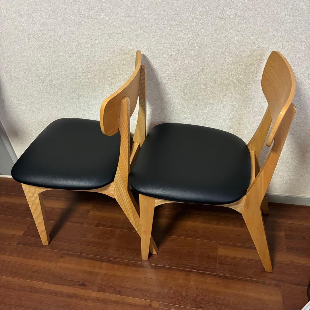 (座面張替済) unico FIX チェア2脚セット 椅子 フィックス ウニコ