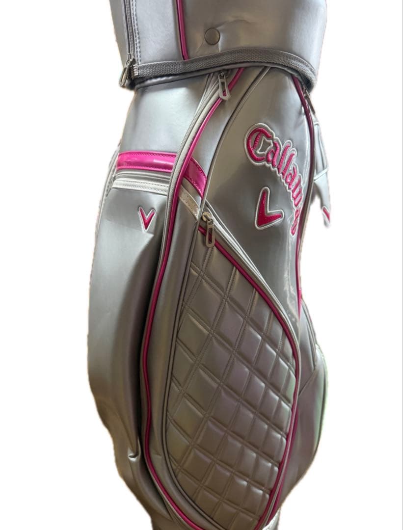 Callaway キャロウェイ キャディバッグ ゴルフバッグ ピンク シルバー