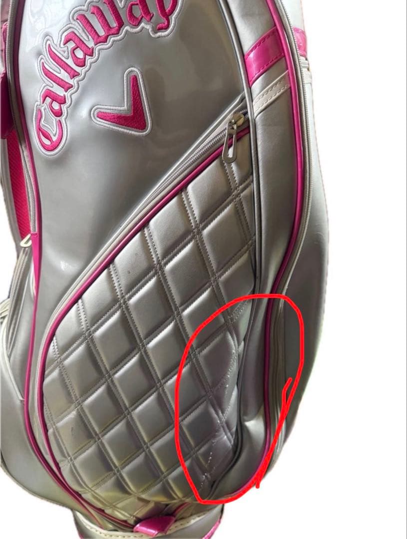 Callaway キャロウェイ キャディバッグ ゴルフバッグ ピンク シルバー