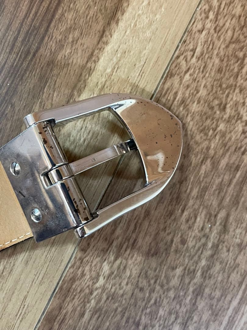 LOUIS VUITTONサンチュール クラシック エピ レザーベルト シルバー