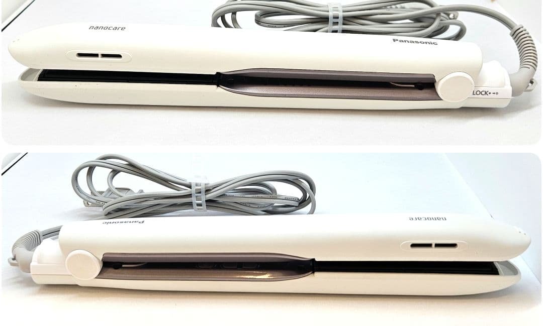 美品　Panasonic　パナソニック　ヘアアイロン　EH-HS9J　ホワイト