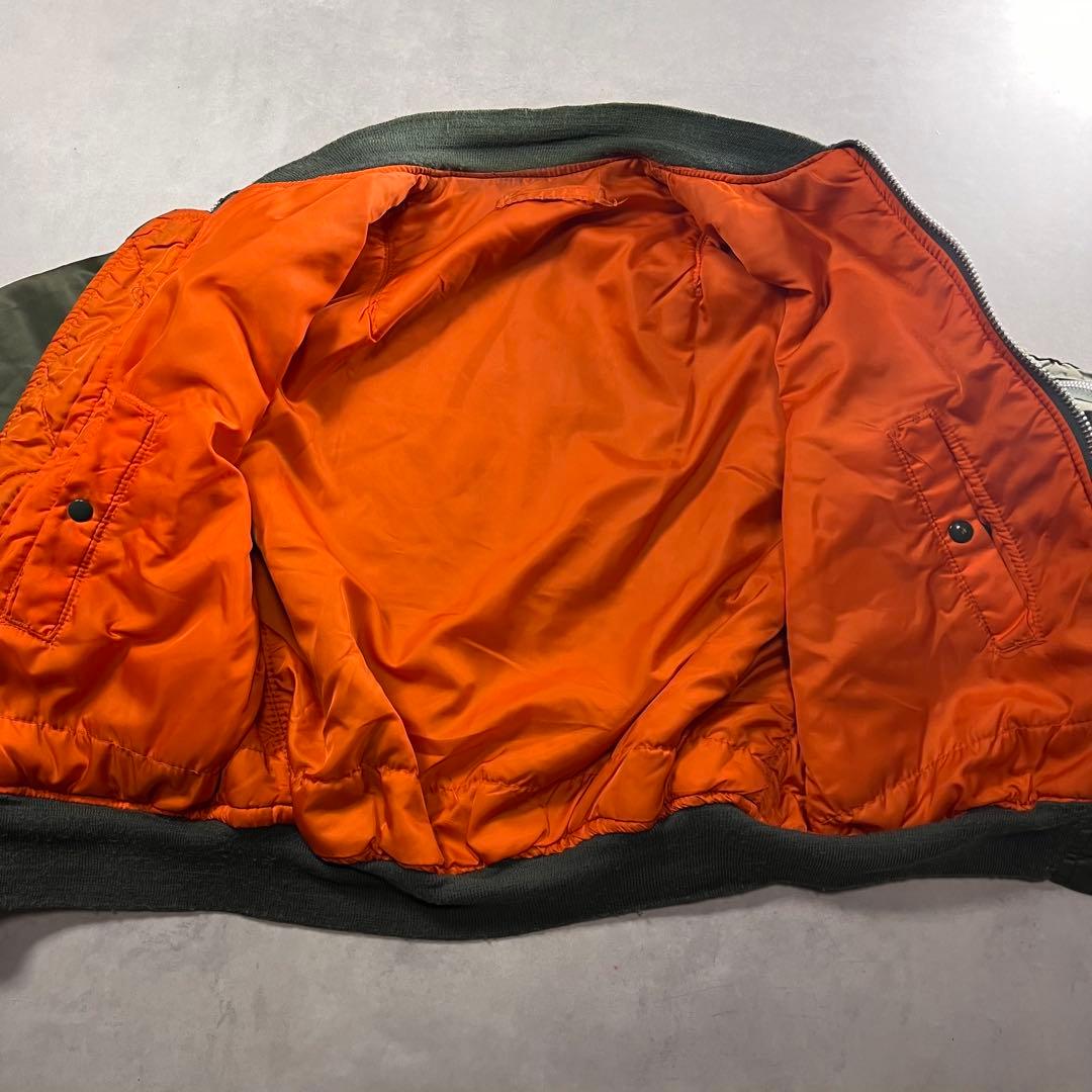 80s アルファインダストリーズ MA-1 usa 白タグ L 90s