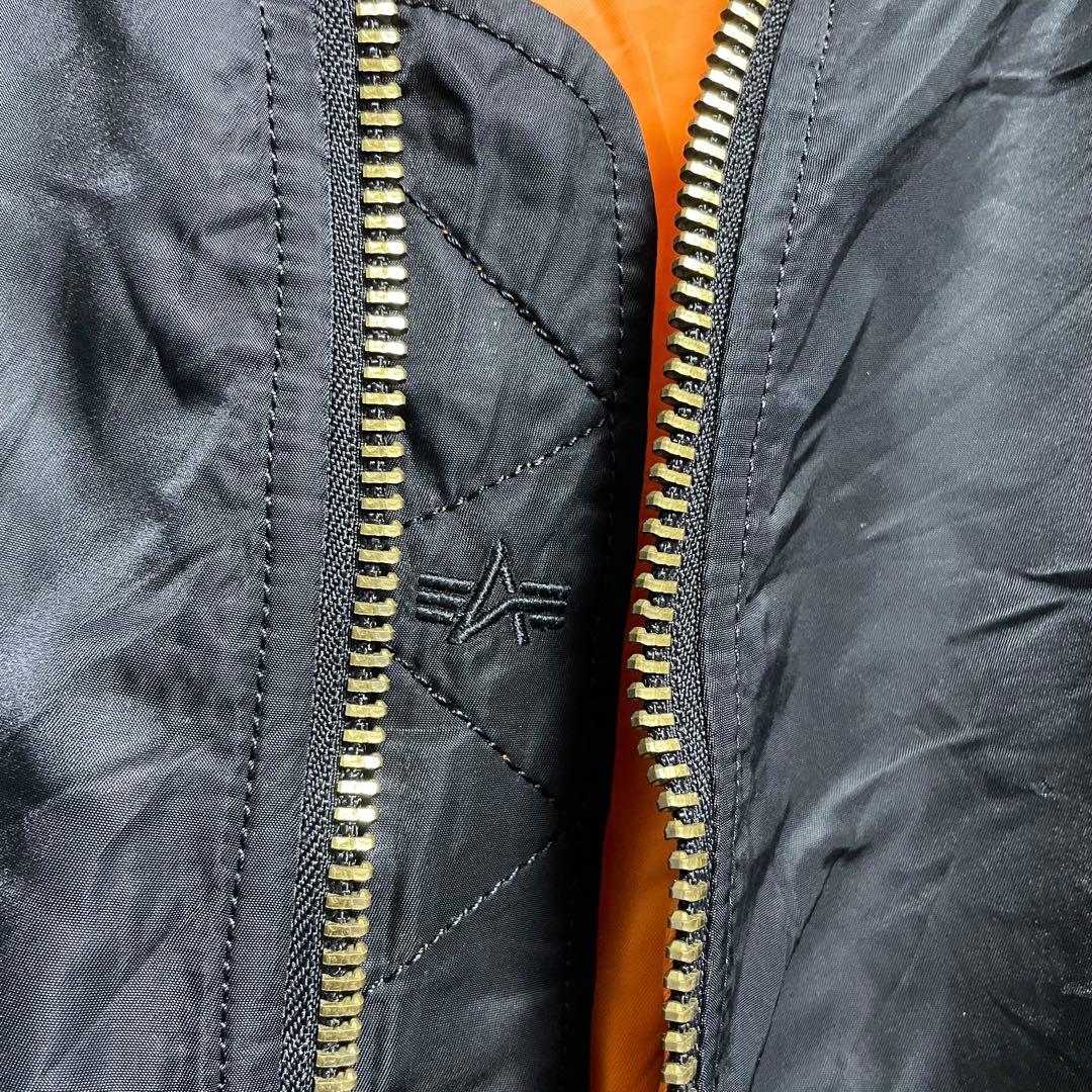 MA-1 フライトジャケット　アルファインダストリーズ　ブラック　古着　M