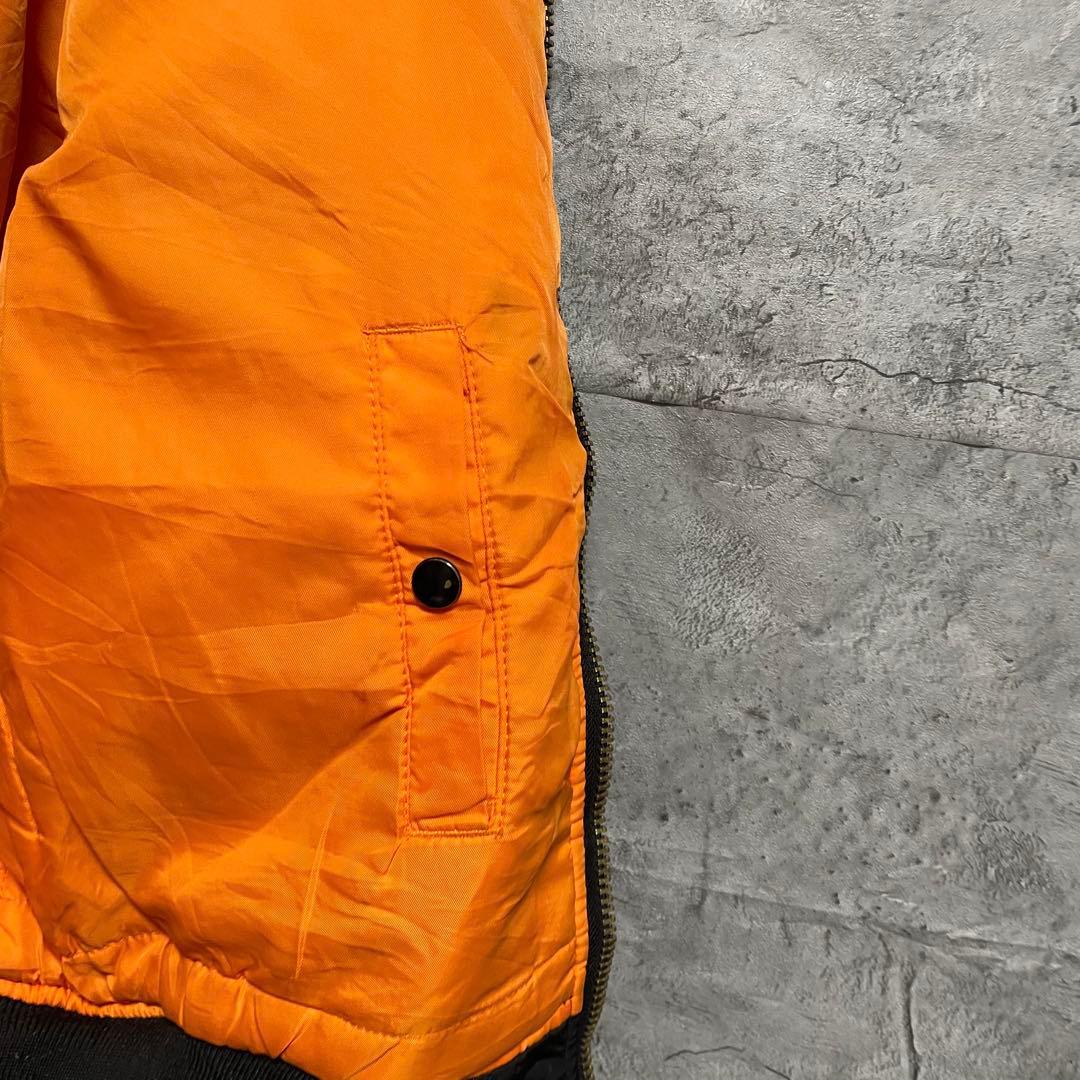 MA-1 フライトジャケット　アルファインダストリーズ　ブラック　古着　M