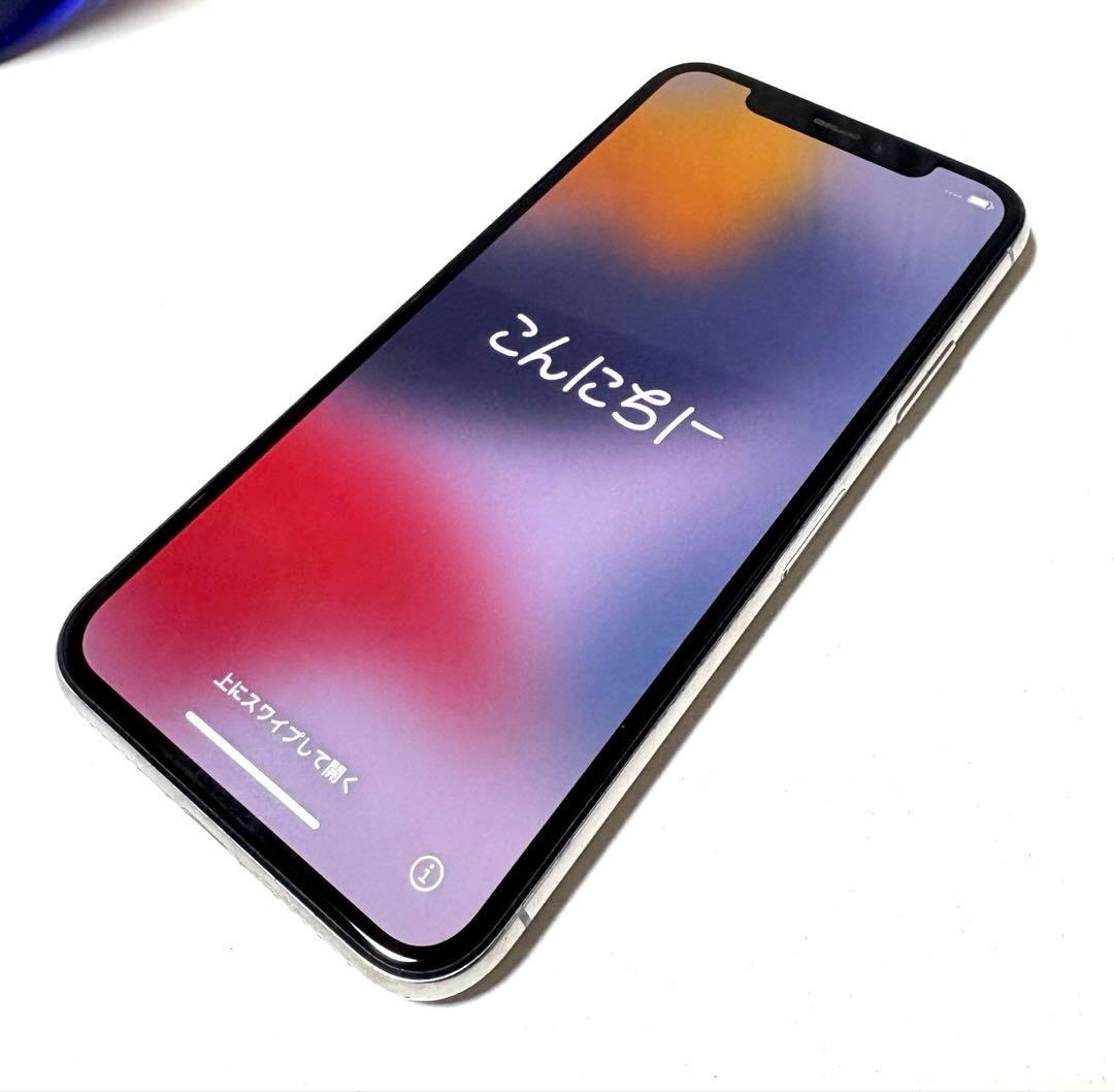 Apple iPhone X (10) ホワイト 本体 SIMロック解除済み - メルカリ