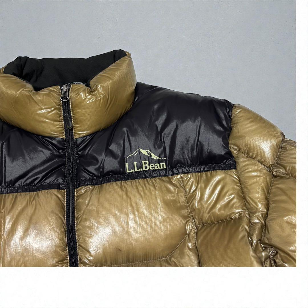 L.L.Bean 800FP 軽量ダウン XL ゴールド×ブラック