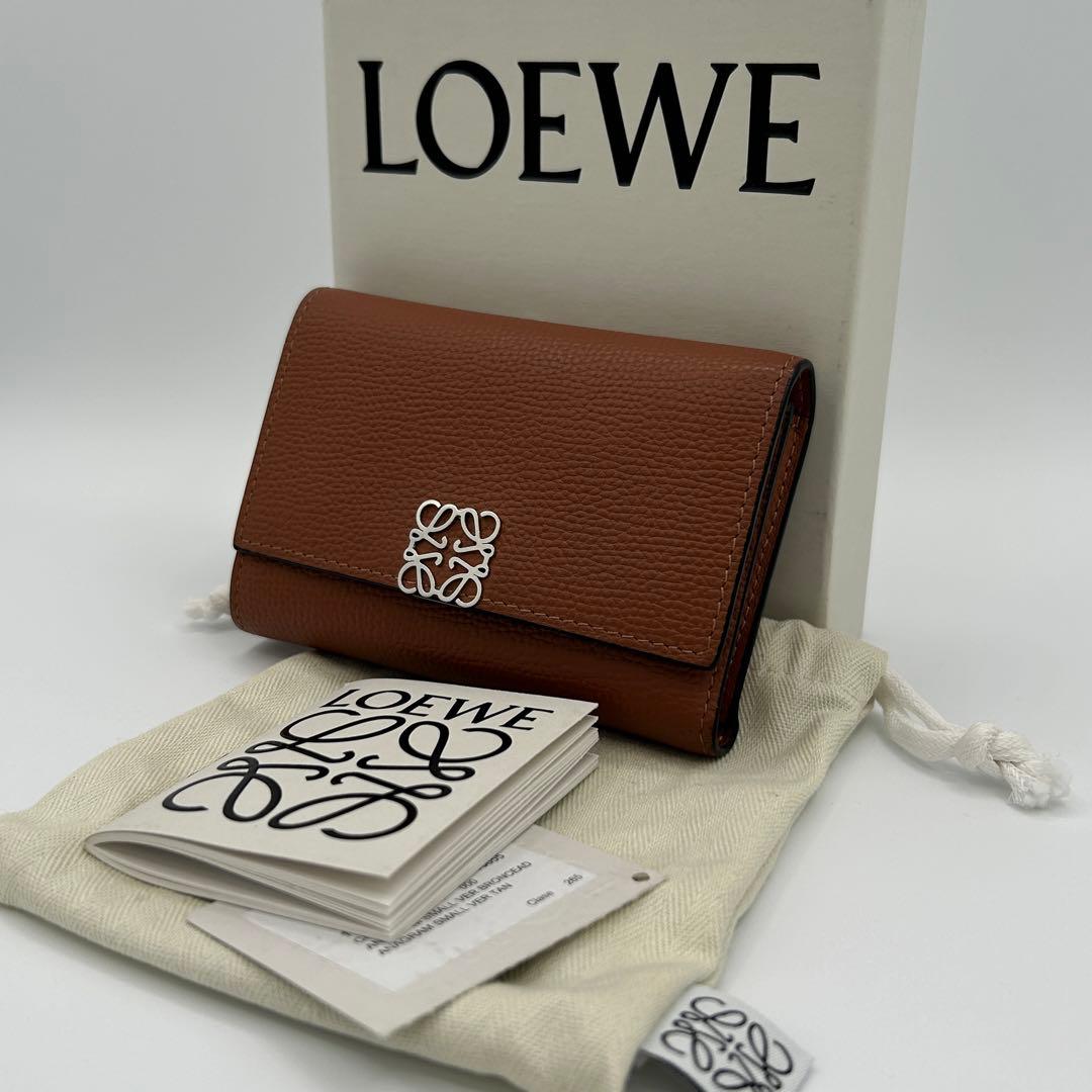 専用】ロエベ LOEWE 三つ折り財布 アナグラム バーティカルウォレット