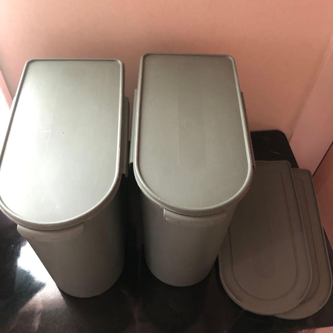 あつ　タッパーウエア　キッチンキーパー　2個セット　ダークグリーン