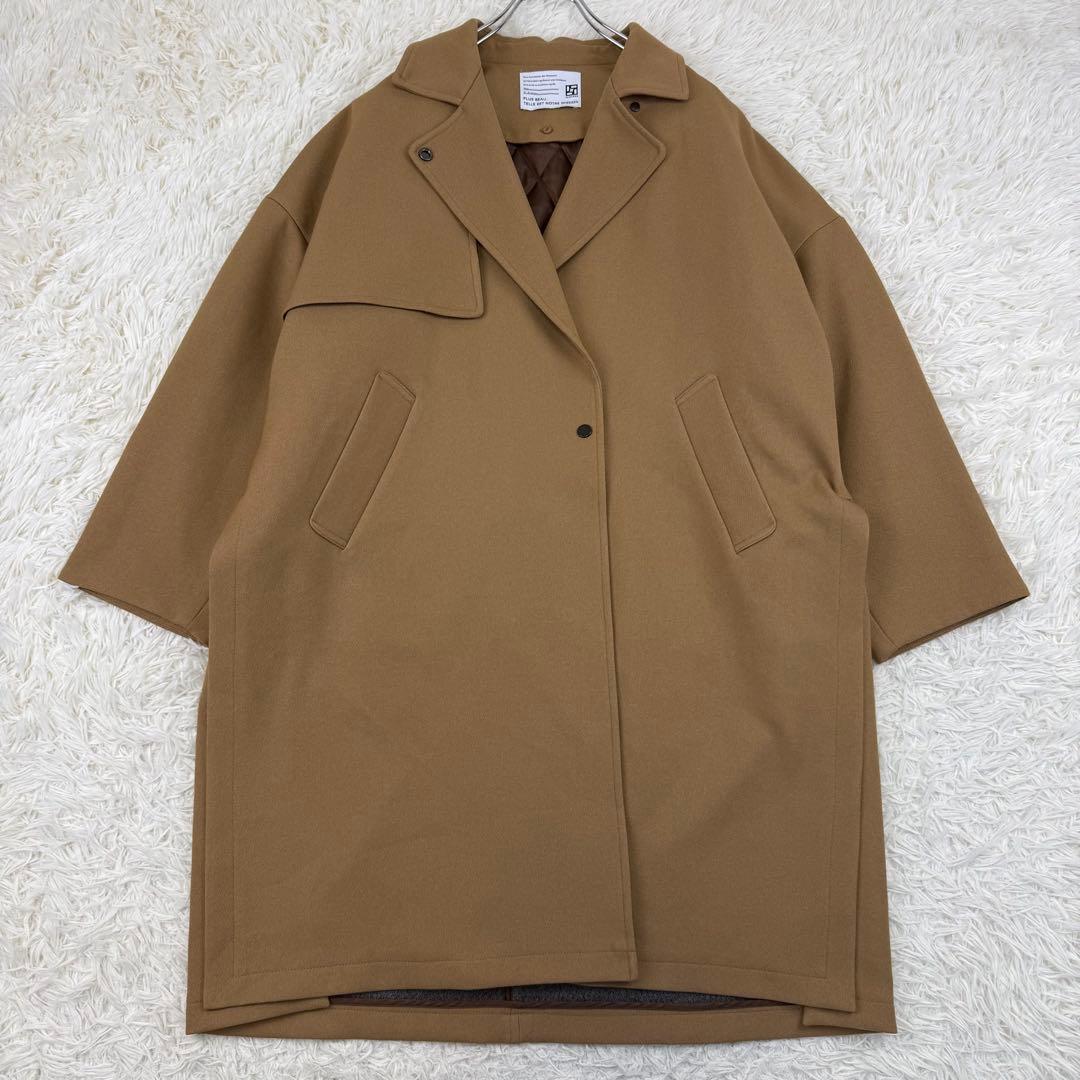 美品 PACCIONE ナノヒーティングトレンチ風コート ライナー付