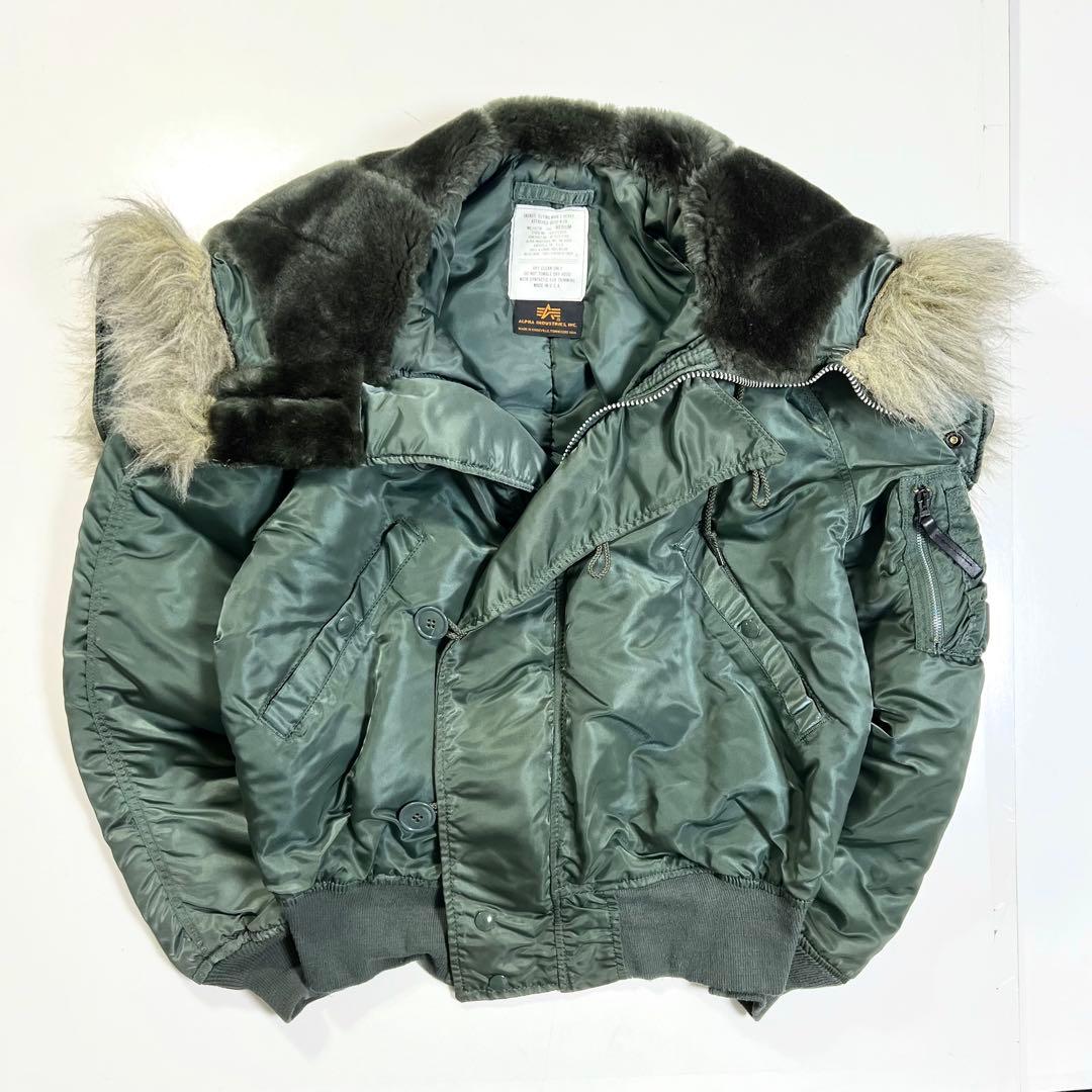 90s ALPHA アルファ N2B フライトジャケットM - メルカリ