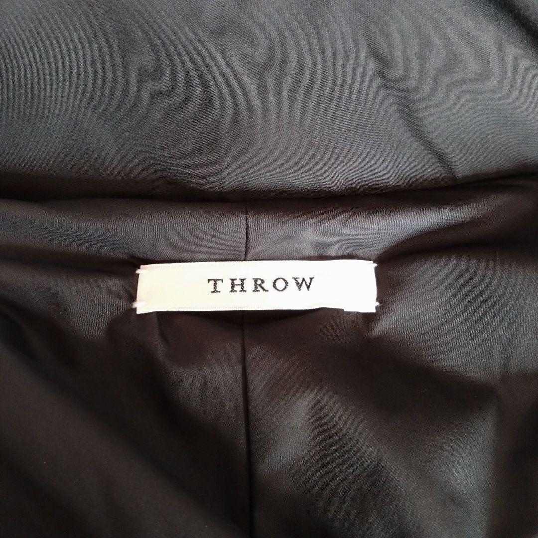 美品✨️THROW スロー キルティング ポンチョコート 黒 オーバーサイズ