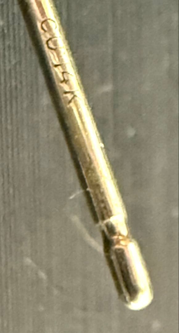 あんしん鑑定対応可　クロムハーツ タイニーCHクロス フープイヤリング