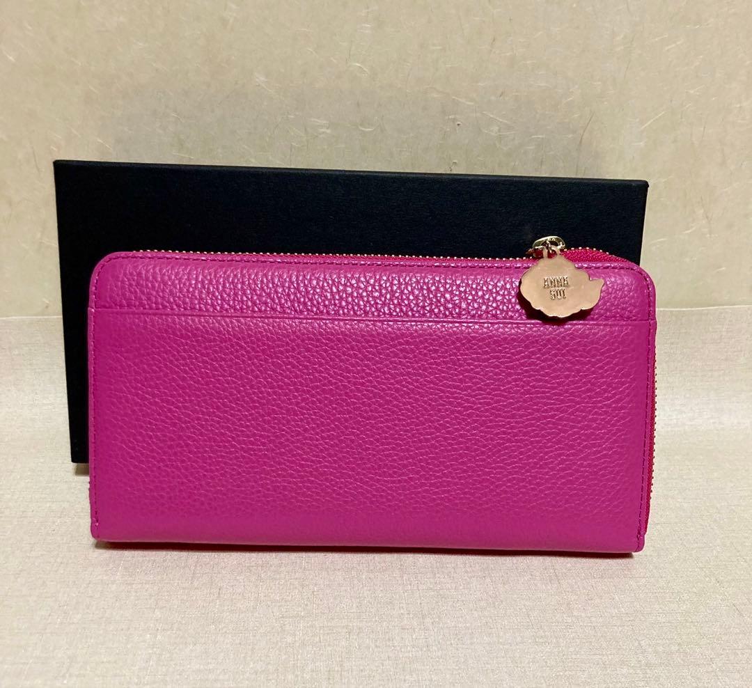 ANNA SUI 財布　ラウンドファスナー長財布　バレンシア　薔薇　新品　箱付