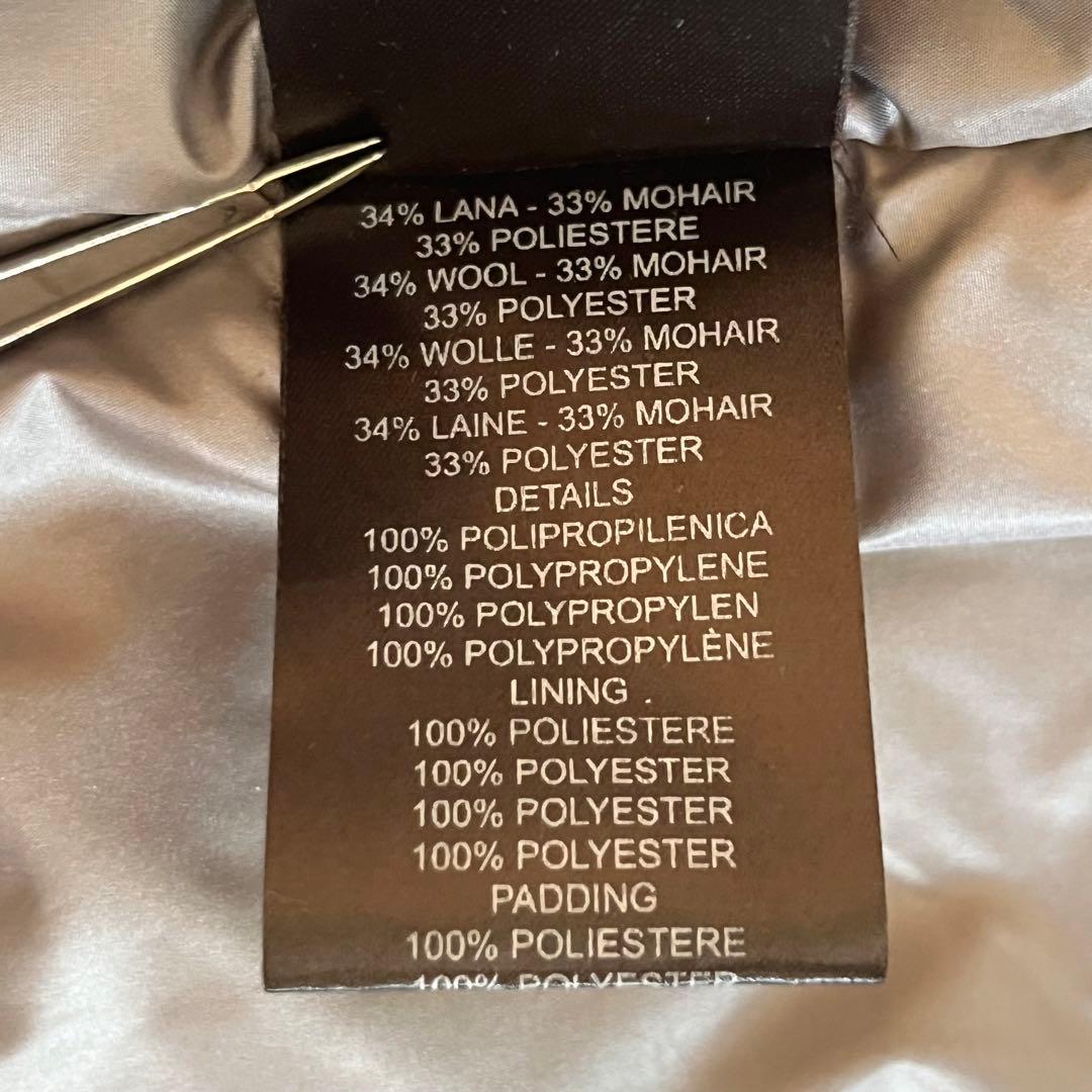 【XLサイズ】BARK バーク チェック モヘアダッフルコート アウター メンズ