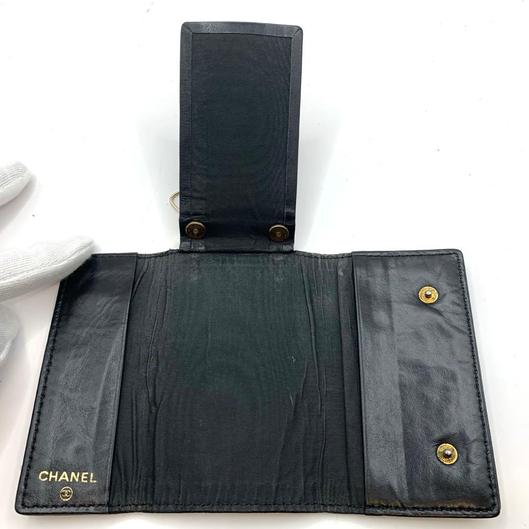 CHANEL シャネル　キャビアスキン　ココマーク　キーケース　6連　デカココ