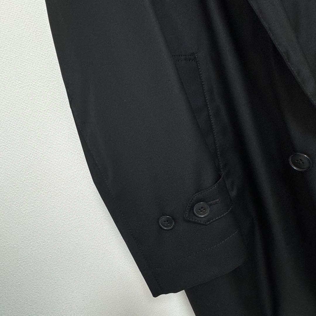 SHIPS ステンカラーコート/ダウン 脱着可能な裏地付き　黒　Ｍ