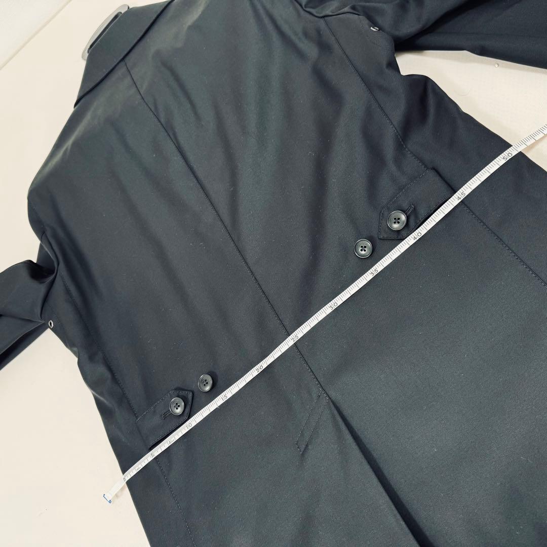 SHIPS ステンカラーコート/ダウン 脱着可能な裏地付き　黒　Ｍ