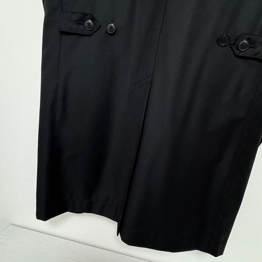 SHIPS ステンカラーコート/ダウン 脱着可能な裏地付き　黒　Ｍ