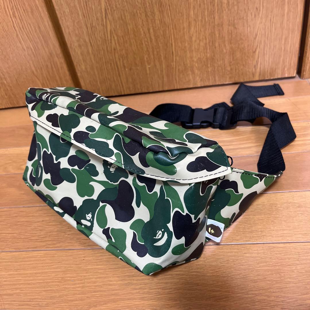 A BATHING APE 猿カモ 猿迷彩 ウエストバッグ ビニール - メルカリ