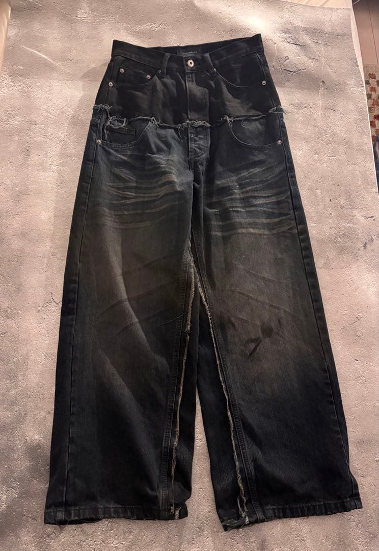 Cut Up Baggy Denim Pants カットアップデニムパンツ