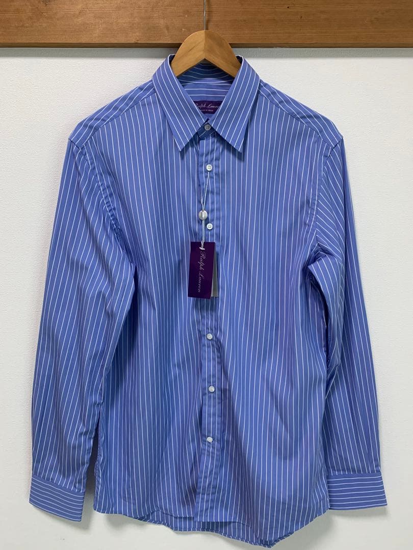 ラルフローレンパープルレーベル ストライプシャツ - メルカリ