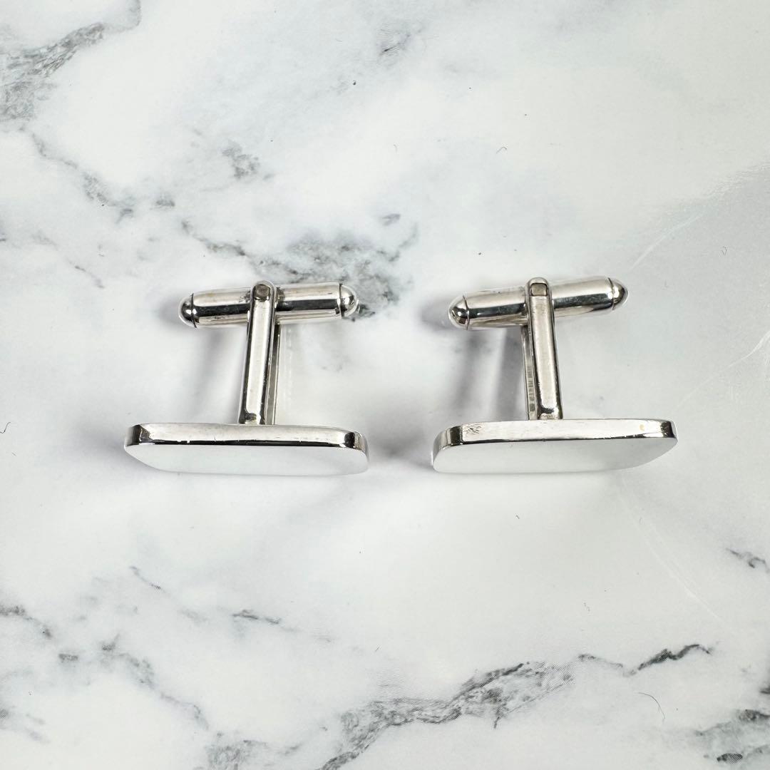 極美品 ティファニー カフリンクス シルバー スクエア カフス