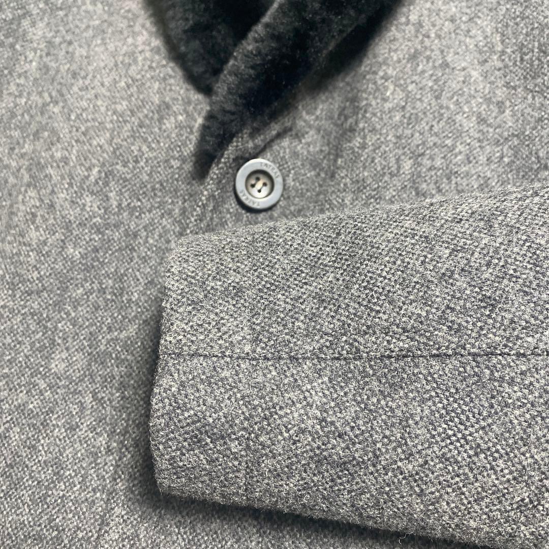 最終価格！タトラス グレー コート ファー襟 メンズ ダウン