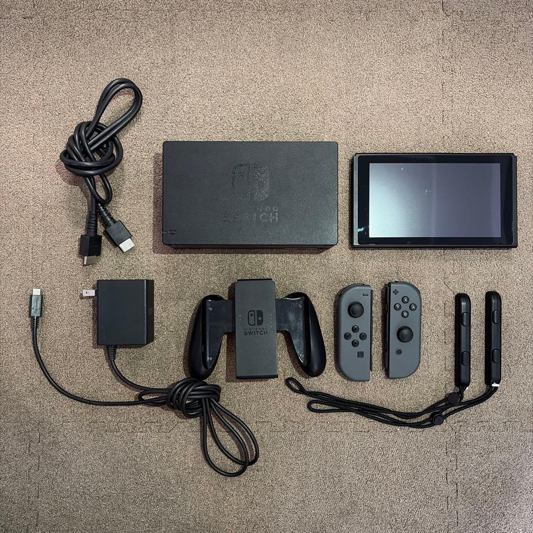Nintendo Switch 本体 ドック付き グレー - メルカリ