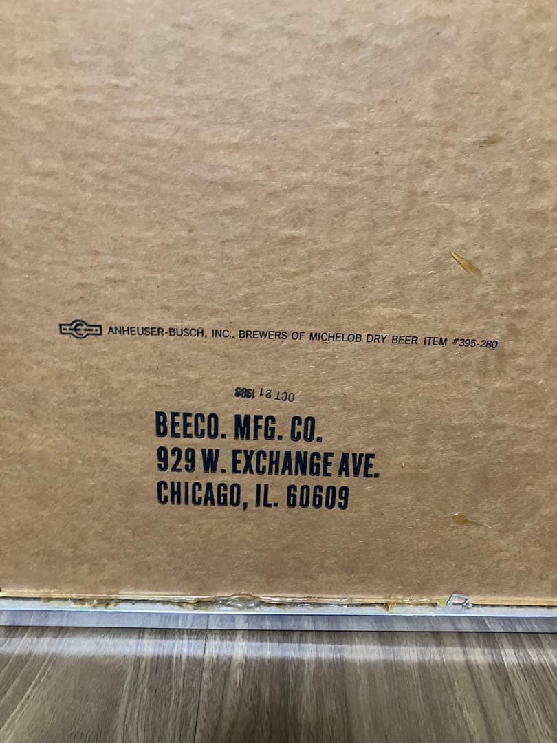 Michelob DRY パブミラー　アンティーク　アメリカン雑貨