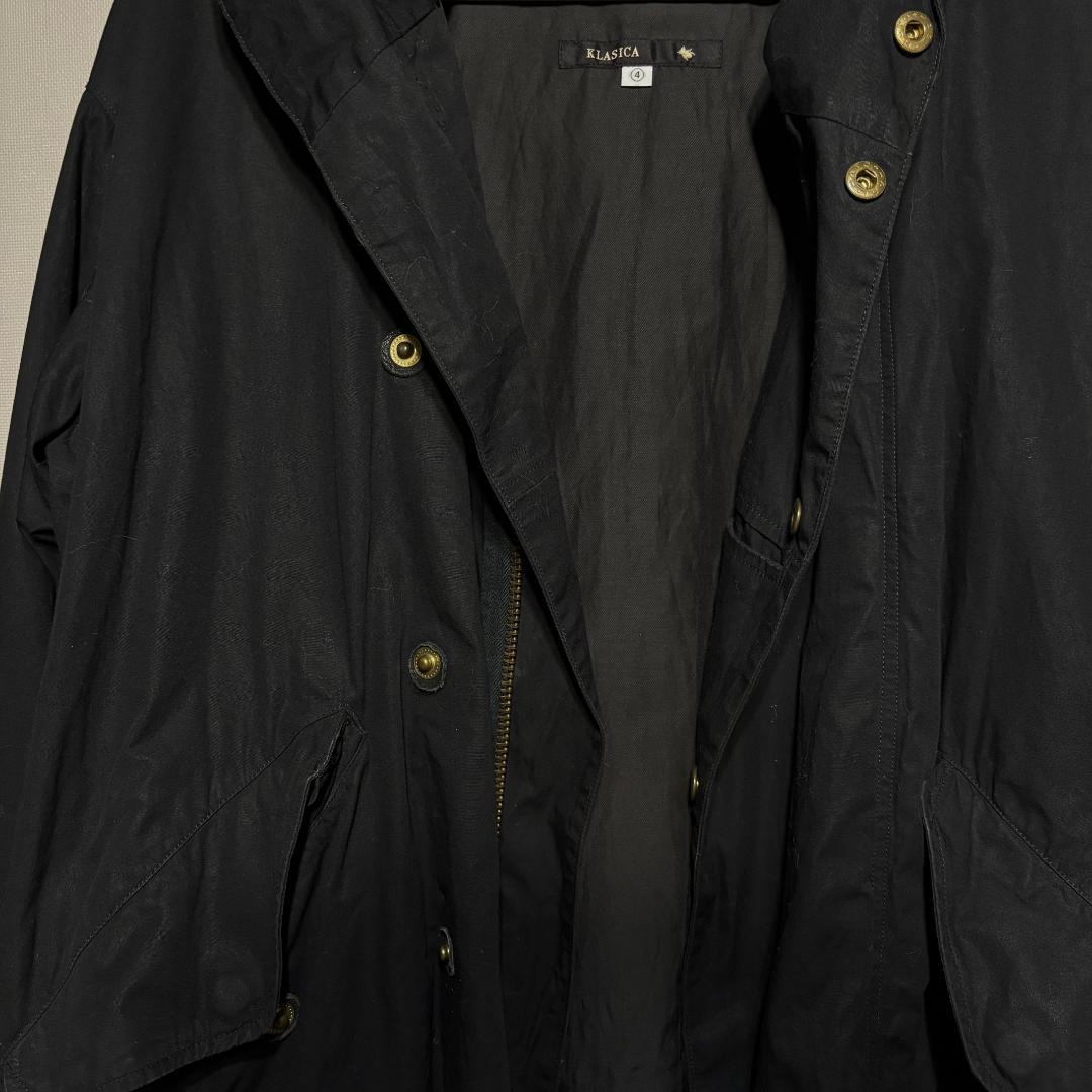 KLASICA クラシカ BIGフードパーカーブルゾン ハーフモッズコート