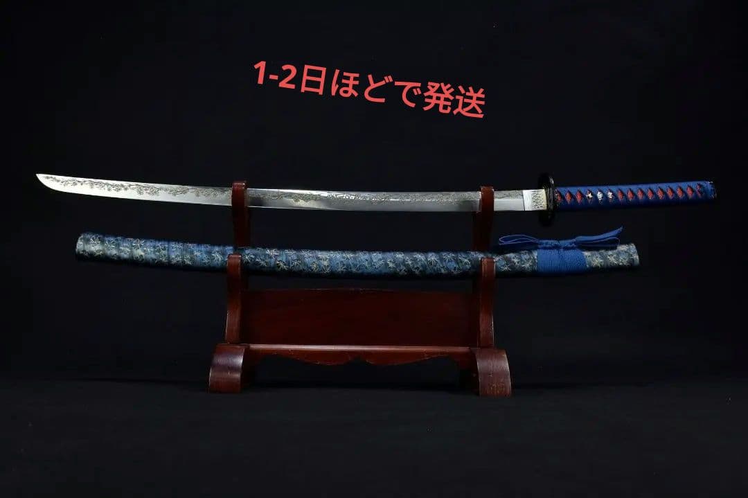 3019-武具 刀装具 日本刀 模造刀 居合刀 武士道 武蔵 鑑賞用 手鍛造