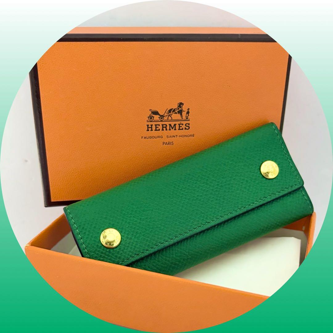 お年玉セール‼️【入手困難‼️レアカラー‼️エルメス　キーケース　4連　エテュイクレ