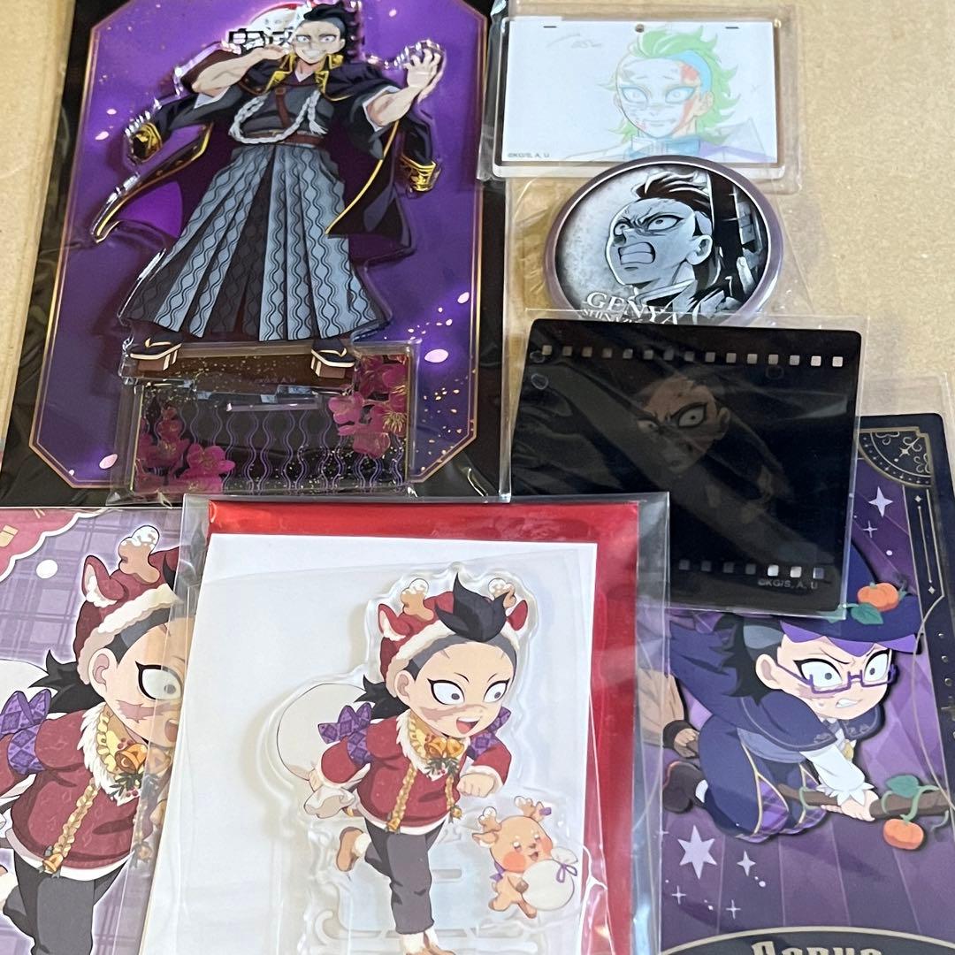 鬼滅の刃 鬼滅祭 伍周年記念祭 アクリルスタンド缶バッジ不死川玄弥 他