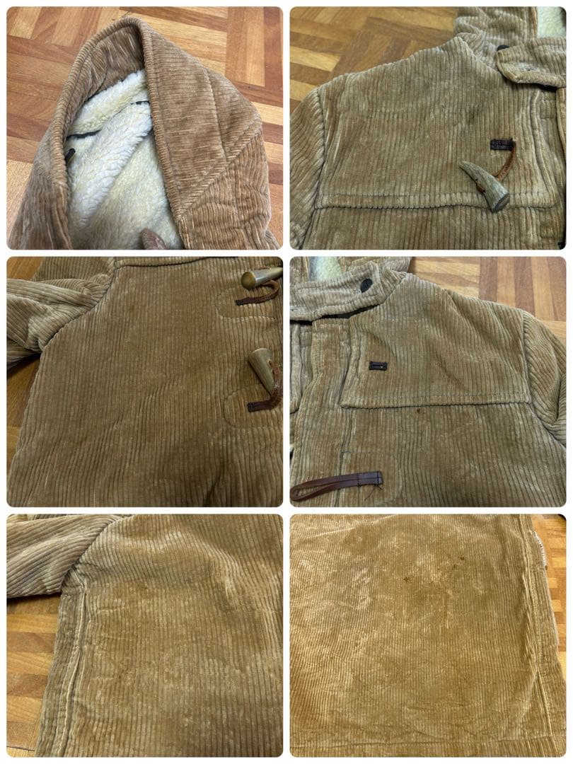 70s グローバーオール SNOWDON 太畝コーデュロイダッフルコート S12