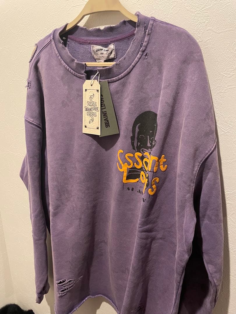 希少】SAINT M××××× Saint LOUIS ダメージスウェット