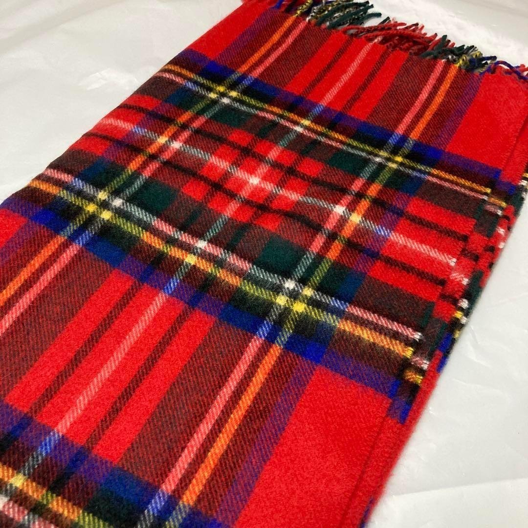 新品 ジョンストンズ カシミヤ100％ 中大判 ロイヤルチュワート 国内正規品