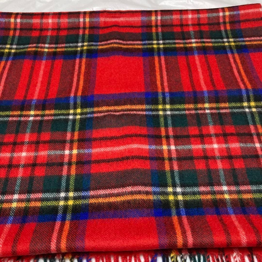 新品 ジョンストンズ カシミヤ100％ 中大判 ロイヤルチュワート 国内正規品