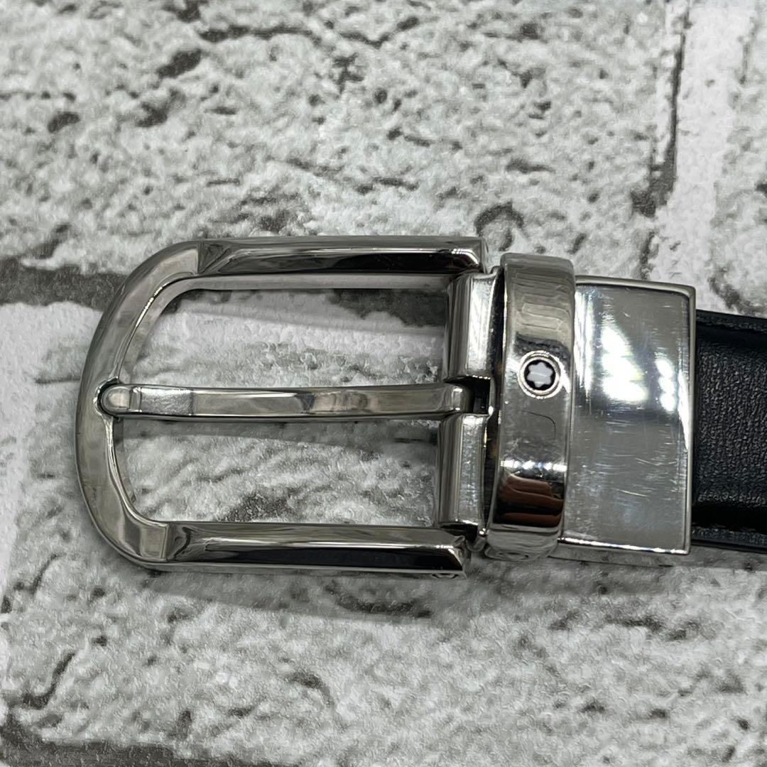 モンブラン ベルト マイスターシューテック レザー シルバー金具