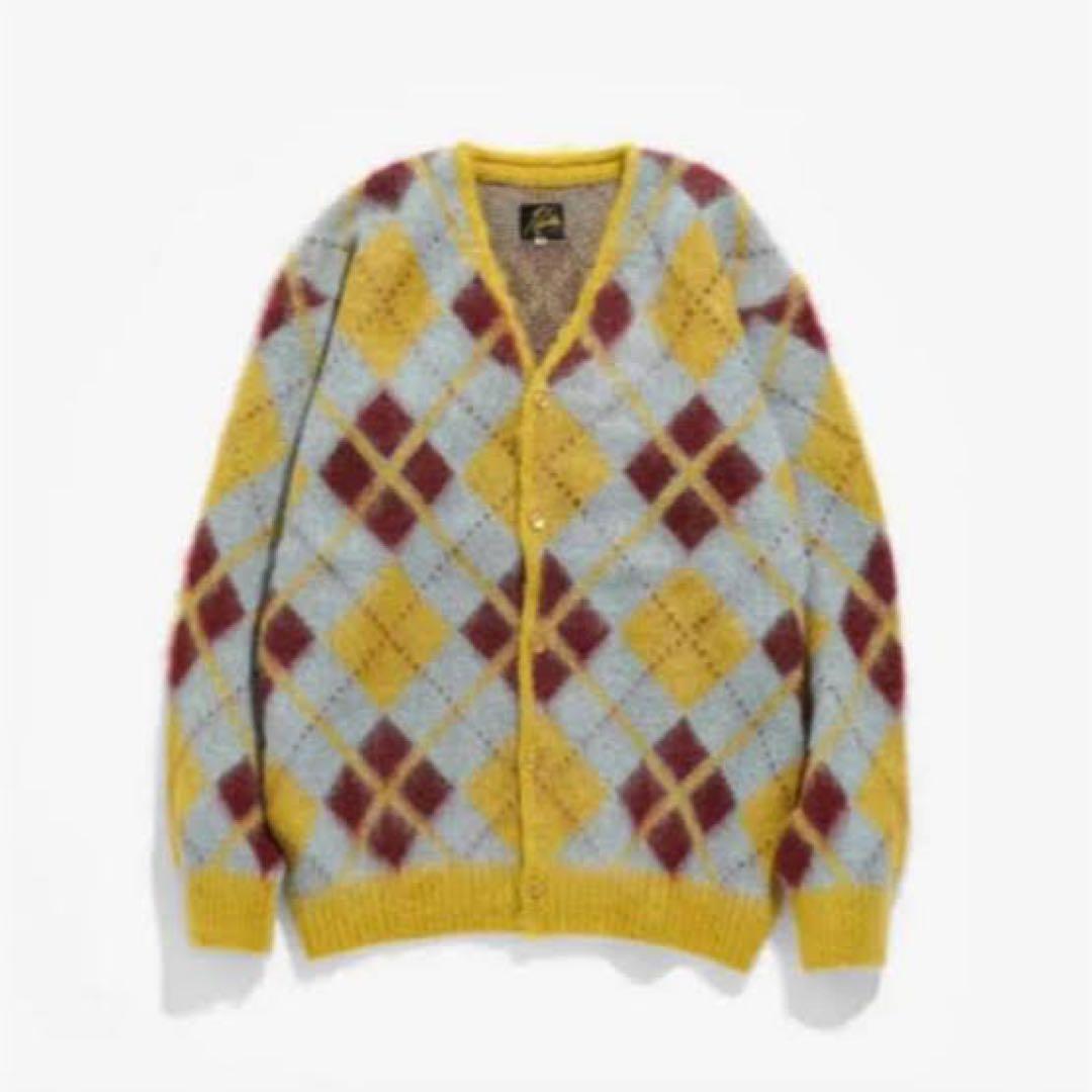 needles モヘアカーディガン アーガイル柄 菅田将暉着用 - メルカリ