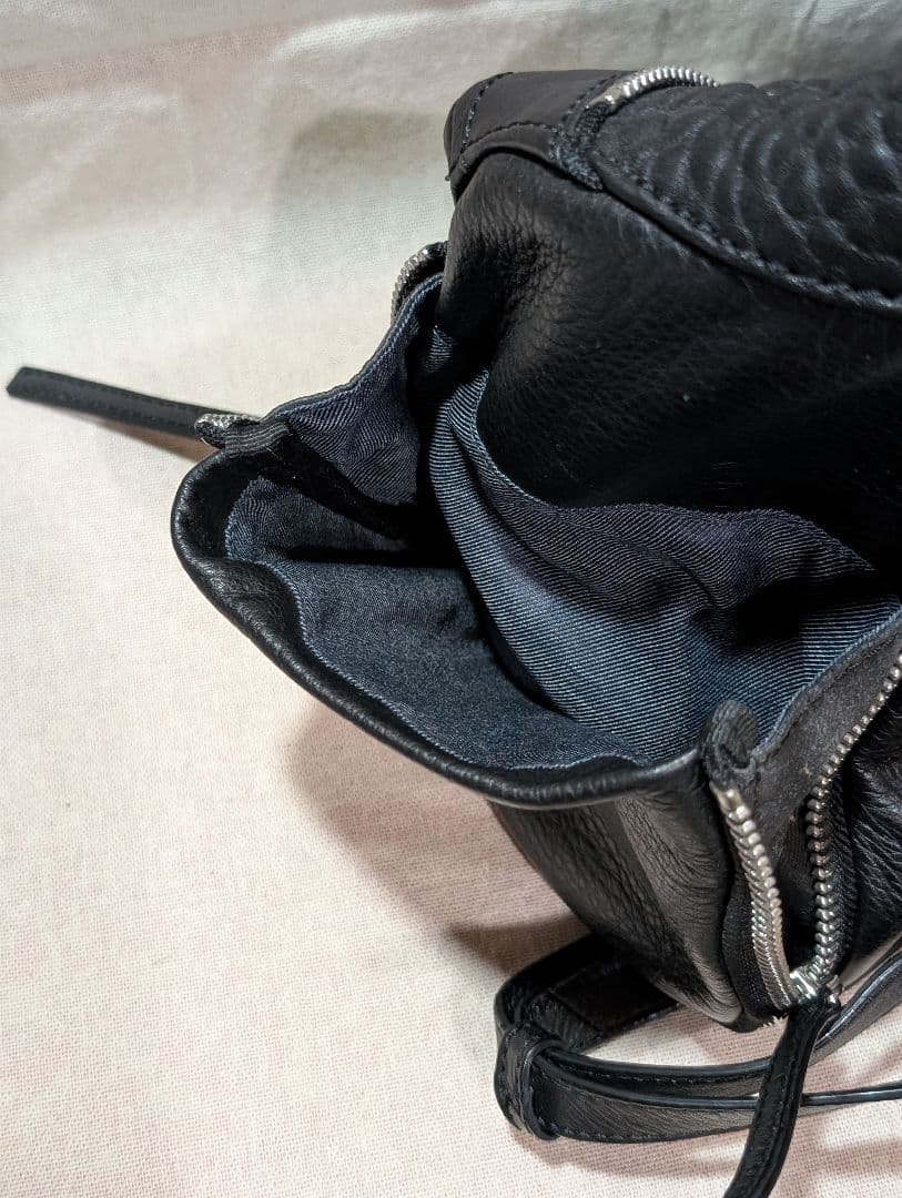 DIESEL ディーゼル LE-ZIPPER MHONIC リュック　ブラック