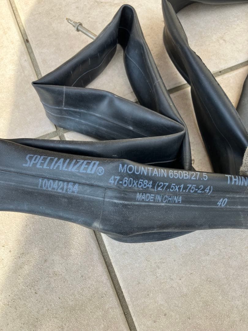 27.5 mtb ディスクホイール 650bとケンダのタイヤ、チューブ2本セット