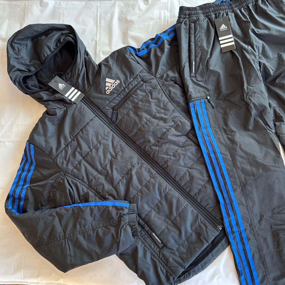 ★新品★アディダス 防寒ウェア アンサンブル【黒色 メンズＳ】