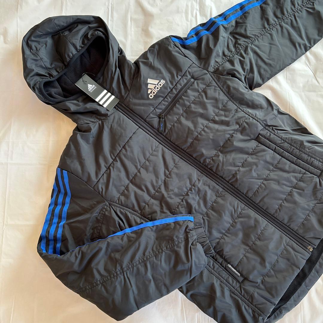 ★新品★アディダス 防寒ウェア アンサンブル【黒色 メンズＳ】